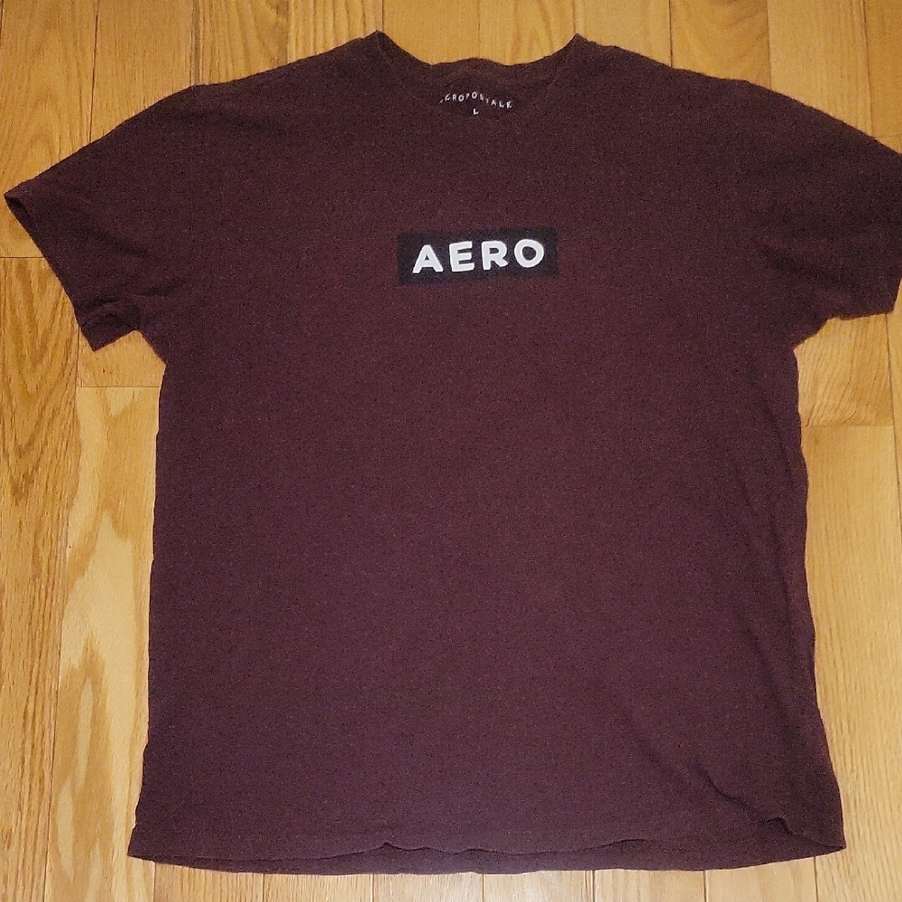 Aeropostale Dark Maroon Short Sleeve Tee